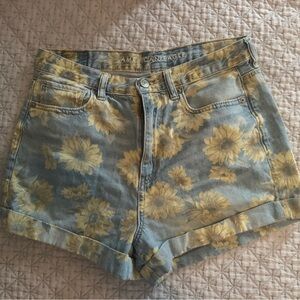 American Eagle Outfitters sunflower light Blue Denim Shorts